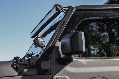 Attica 4x4 2018-2024 Jeep Wrangler JL Frontier Series Light Mount Brackets OffRoadUSA.com