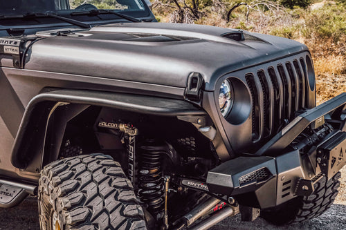 Attica 4x4 2018-2024 Jeep Wrangler JL Terra Series Front Fender Flares OffRoadUSA.com