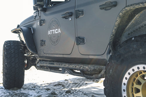 Attica 4x4 2018-2024 Jeep Wrangler JL Terra Series Side Steps OffRoadUSA.com