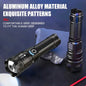 1PC Powerful LED Flashlight USB Rechargeable High Power Tactical Torch Ultra Flashlight With Power Display for Outdoor