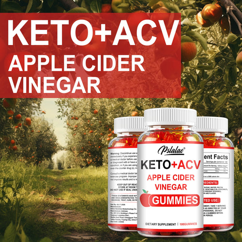 Keto + Acv Gummies - Healthy Weight Management, Accelerated Fat Burning, Whitening Skin - 100 Gummies