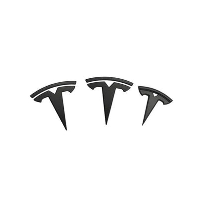 Tesla Model 3 Logo Sticker Badge Decals    3 pieces