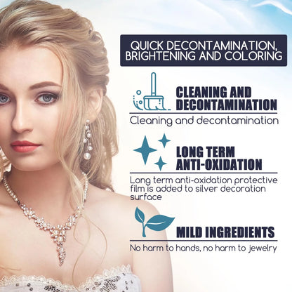 Strong Effect Jewelry Polish Cleaning Spray Anti-Tarnish Clean for Diamond Silver Gold Watch Magic Incredible Jewelry Cleaner