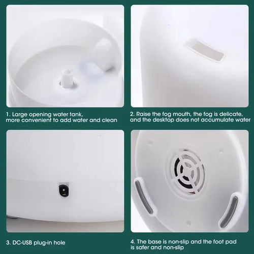 500ml Essential Oil Diffuser Cool Mist maker Air Humidifier for Home bedroom Ultrasonic Aromatherapy Electronics Compact Design