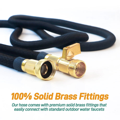 100ft Expandable Garden Hose With Nozzle, Lightweight & Durable, No-Kink Flexible Hose For Car Washing, Outdoor Watering