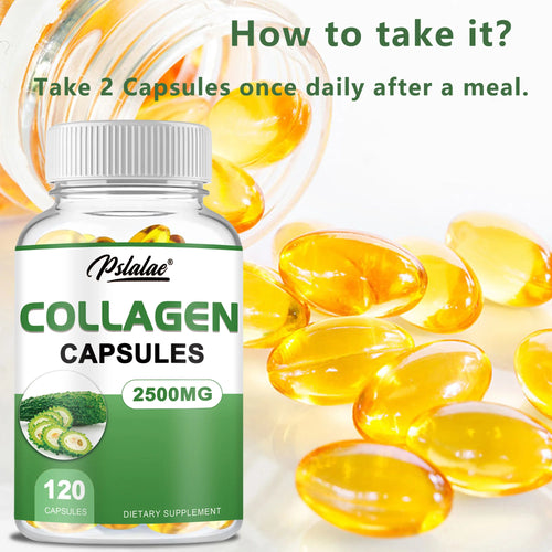 Collagen Capsules - Contains Bitter Melon Extract To Promote Weight Management and Reduce Body Anxiety - 120 Capsules