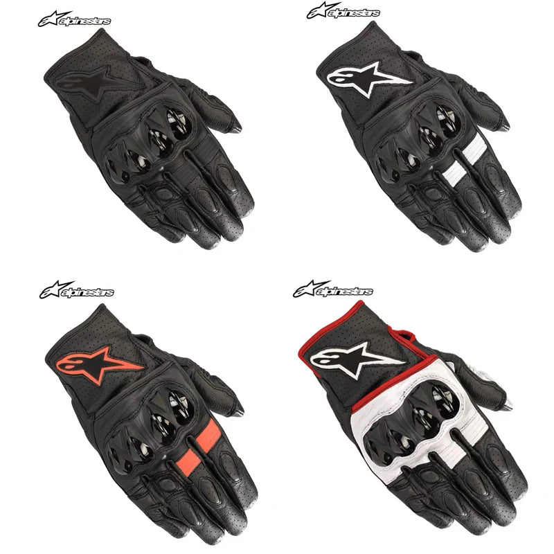 ALPINESTARS AStars Summer Motorcycle Riding Leather Gloves Impact-Resistant Men's Essential Gear for Riders CELER V2