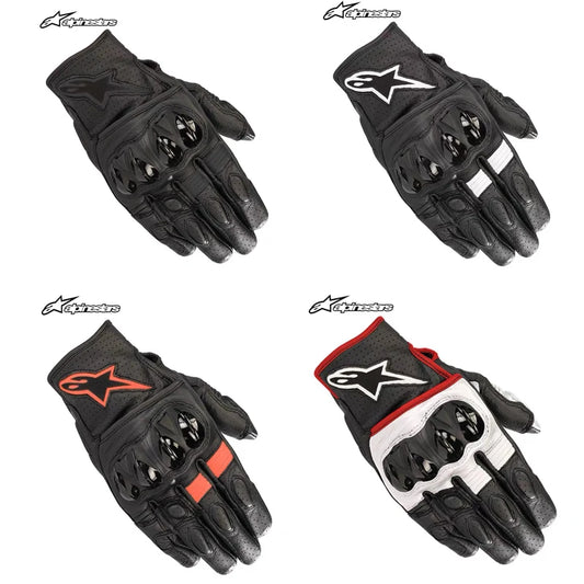 ALPINESTARS AStars Summer Motorcycle Riding Leather Gloves Impact-Resistant Men's Essential Gear for Riders CELER V2