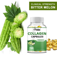 Collagen Capsules - Contains Bitter Melon Extract To Promote Weight Management and Reduce Body Anxiety - 120 Capsules
