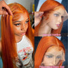 34 Inch Orange Ginger Lace Front Wigs Human Hair For Women Straight 13x4 13x6 Lace Frontal Wig 350 Colored Pre Plucked Peruvian