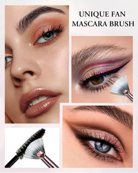 BESTOPE PRO Makeup Brushes with Case, 20PCs Travel Makeup Brush Set, Foundation Concealer Blush Eyeshadow Brush Set Contour