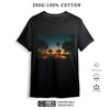 West Coast Street Series Printed American Short Sleeve T-Shirt Couple's Half Sleeve Tops Men's and Women's Street