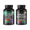 Sea Moss & Shilajit Bundle - 120 Capsules with Ashwagandha, Black Seed Oil, Turmeric