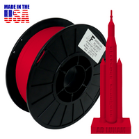 American Red AF 1.75mm PLA+ Filament Made in the USA! American Filament