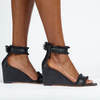 Angela Wedges Black Vaila Shoes