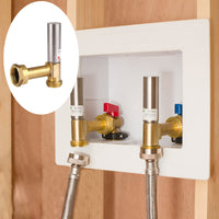 3/4" Swivel FHT x 3/4" MHT Water Hammer Arrestor Tee for Washing Machine, Stainless Steel Plumbingsell