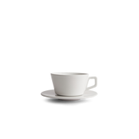 8oz Small Latte Cup & Saucer - White Created Co.