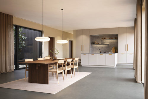 Lacquered Oak Wood "Ante" Drawer Pulls Euro • Knobs