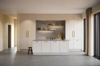 Lacquered Oak Wood "Ante" Drawer Pulls Euro • Knobs