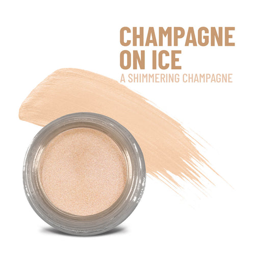 Champagne on Ice Any Wear Creme - A Waterproof Multi-tasking creme to powder product for eyes, cheeks & lips. Can be worn anywhere Mommy Makeup
