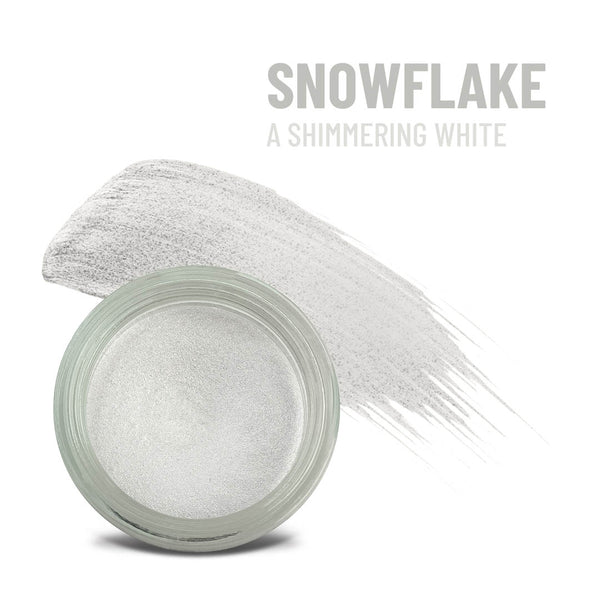Snowflake Any Wear Creme - A Waterproof Multi-tasking creme to powder product for eyes, cheeks & lips. Can be worn anywhere Mommy Makeup