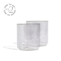 Cove 10oz Glass Tumbler - Set of 2 - Clear Created Co.