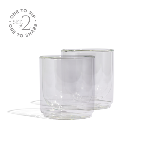 Cove 10oz Glass Tumbler - Set of 2 - Clear Created Co.