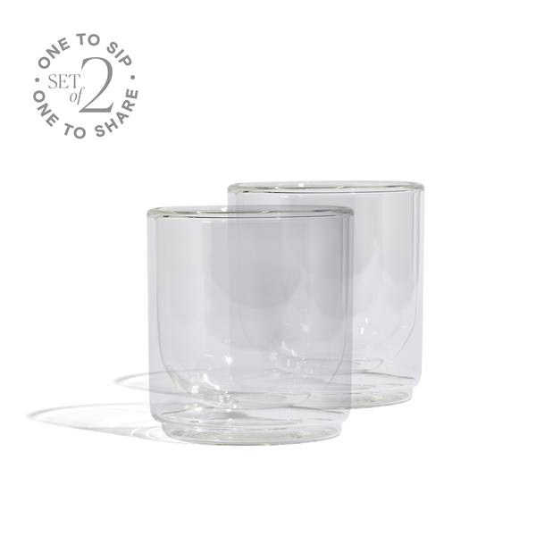 Cove 10oz Glass Tumbler - Set of 2 - Clear Created Co.