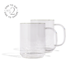 Cove 12oz Glass Mug - Set of 2 - Clear Created Co.
