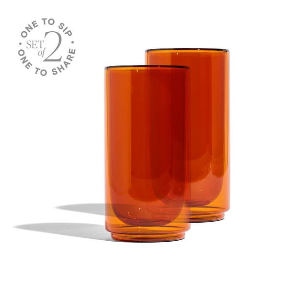 Cove 16oz Glass Pint - Set of 2 - Amber Created Co.