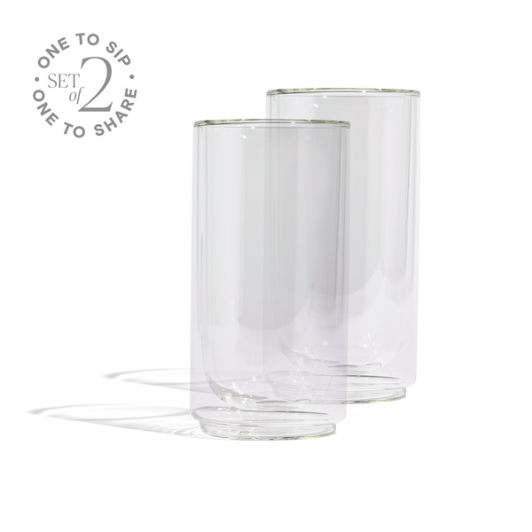 Cove 16oz Glass Pint - Set of 2 - Clear Created Co.