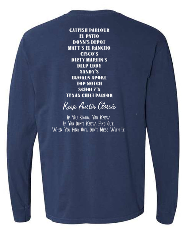 Classic Austin Spots - Long Sleeve American Duke Apparel Company