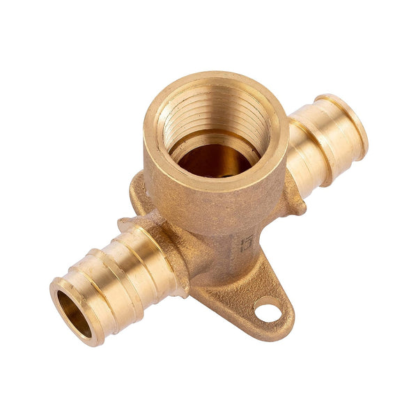 PEX A Expansion 1/2" PEX x 1/2" PEX x 1/2" Female NPT Drop Ear Tee(Lead Free) Plumbingsell