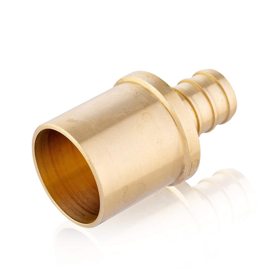 PEX-B Crimp 1" PEX x 1" Male Copper Sweat Adapter (Lead Free)