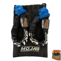 Soft Shackle 3/8'' x 22” with sleeve and bag (Set of 2 Shackles) (Lifetime Warranty) MOJAB OFFROAD