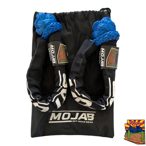 Soft Shackle 3/8'' x 22” with sleeve and bag (Set of 2 Shackles) (Lifetime Warranty) MOJAB OFFROAD