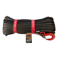 3/8'' x 85' Synthetic Winch Rope with forged winch hook MOJAB OFFROAD