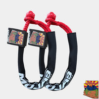 Soft Shackle 1/4'' x 24'' with sleeve and bag (Set of 2 Shackles) (Lifetime Warranty) MOJAB OFFROAD