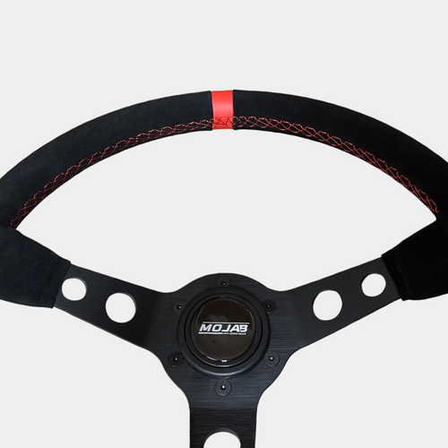 13.5''  MOJAB Deep Dish Steering Wheel Leather/Suede MOJAB OFFROAD