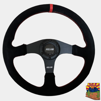 13.5'' MOJAB Flat Steering Wheel Leather/Suede MOJAB OFFROAD