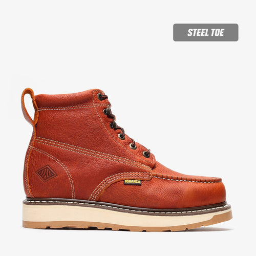 FRONTIER DUAL 6" MOC TOE (STEEL TOE) Bonanza Boots