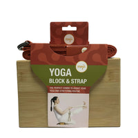 Bamboo Yoga Block & Strap Combo Jupiter Gear