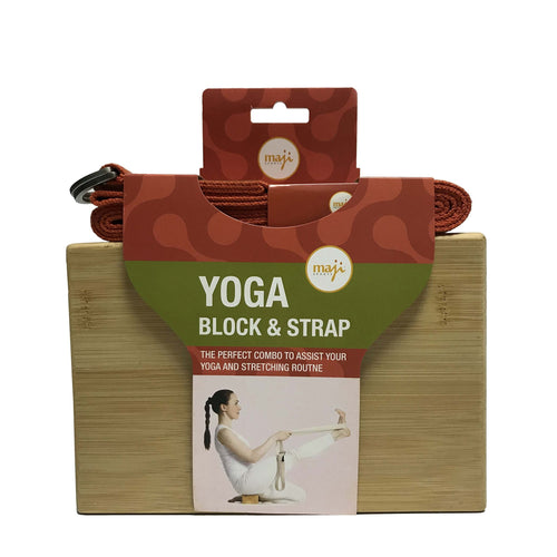Bamboo Yoga Block & Strap Combo Jupiter Gear