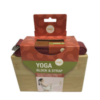 Bamboo Yoga Block & Strap Combo Jupiter Gear