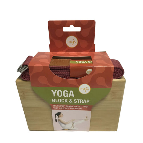 Bamboo Yoga Block & Strap Combo Jupiter Gear