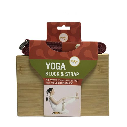 Bamboo Yoga Block & Strap Combo Jupiter Gear