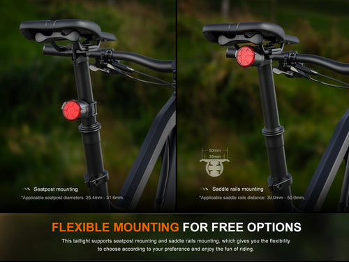 Fenix BC06R Smart-Brake Bicycle Taillight Fenix Store