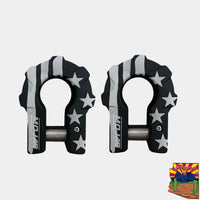 3/4'' Extreme duty Aluminum D-Shackle set (9T) (LIFETIME WARRANTY*) MOJAB OFFROAD