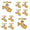 10 Pcs 1/2" MIP x 3/4" MHT Brass No-Kink Hose Bibb (Lead Free) Plumbingsell
