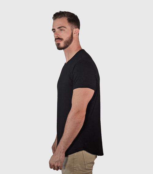 Bamboo Swift Curve-Hem T-Shirt - Sandstone Bamtech